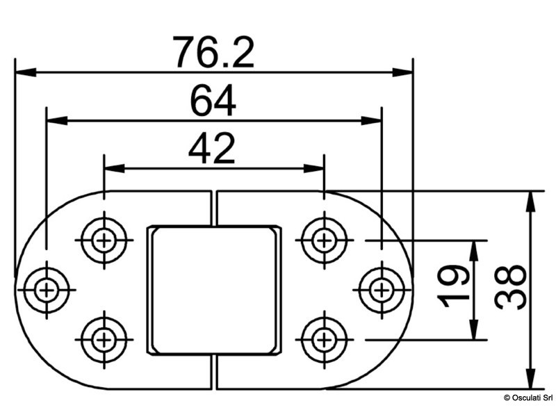 Cerniera di precisione microfuse, rotazione 180°