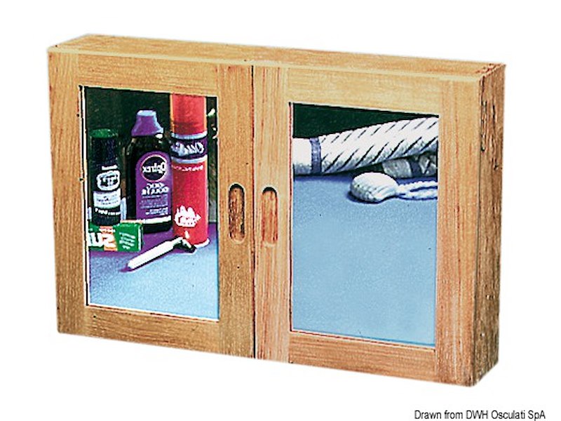 Armadietto teak  56x38x11 mm 