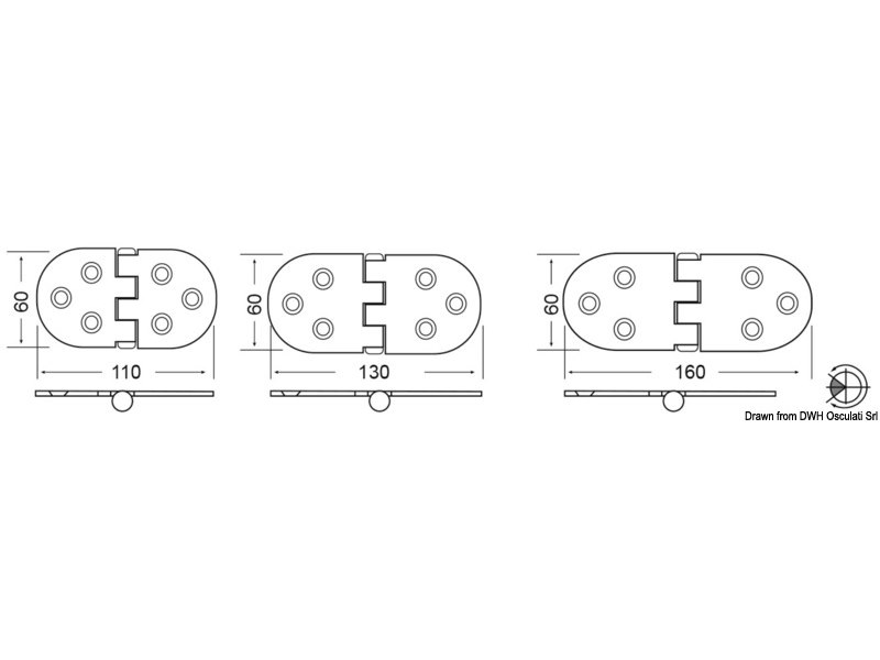 Cerniera 3 mm HEAVY DUTY