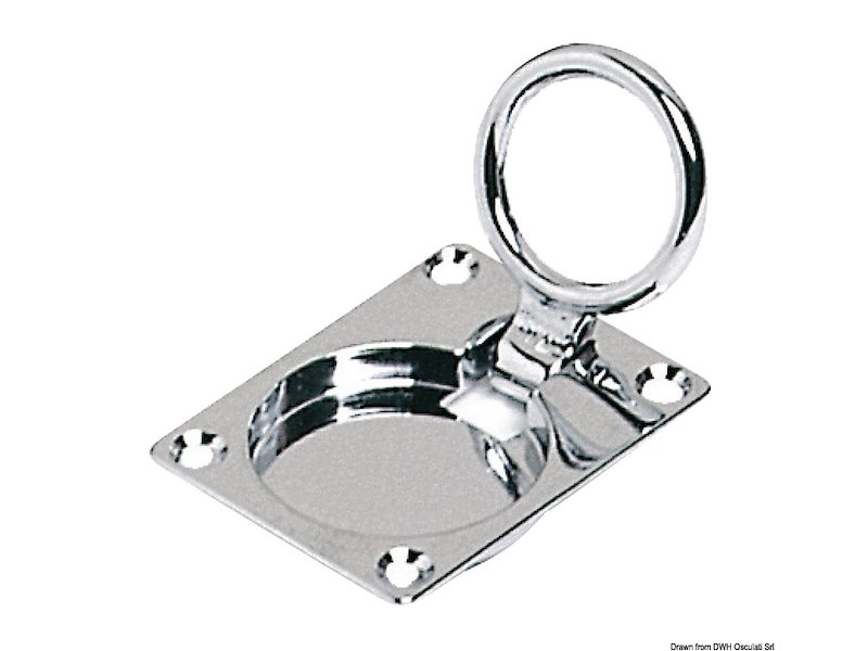 Alzapagliolo ottone cromato 65x50 