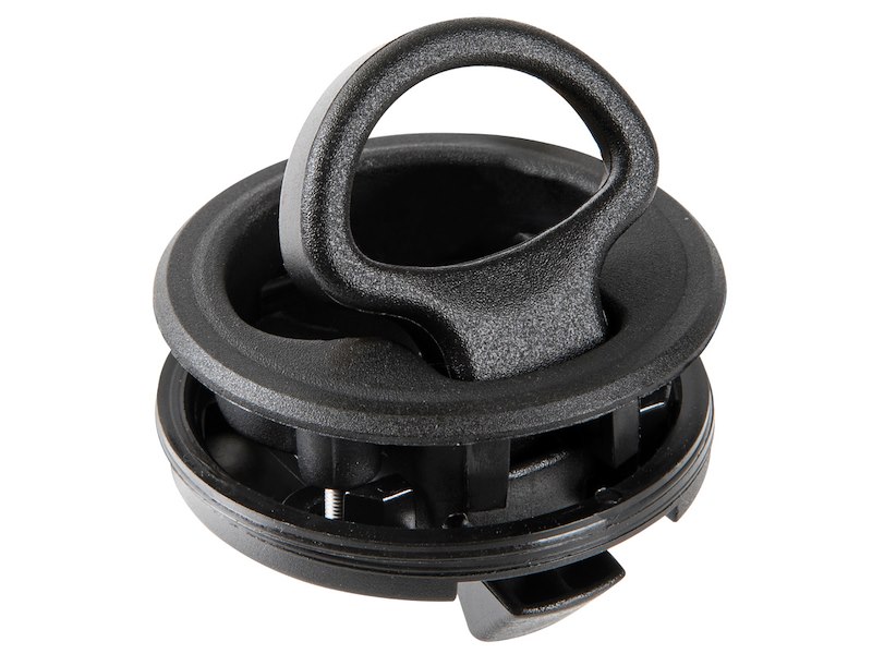 Alzapagliolo per chiusura sportelli con maniglietta rientrante a molla