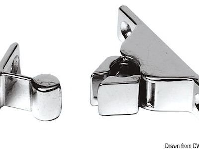 Nottolino a scatto ottone cromato 