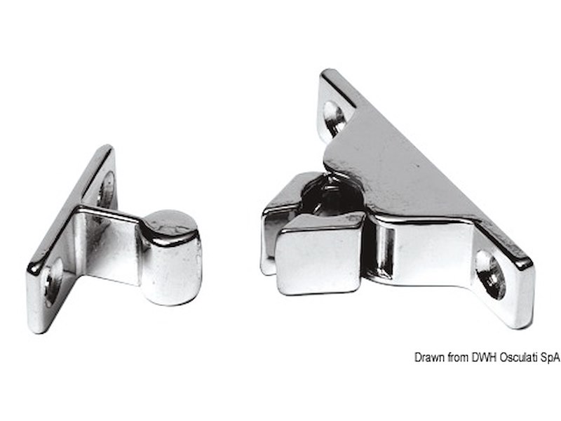 Nottolino a scatto ottone cromato 