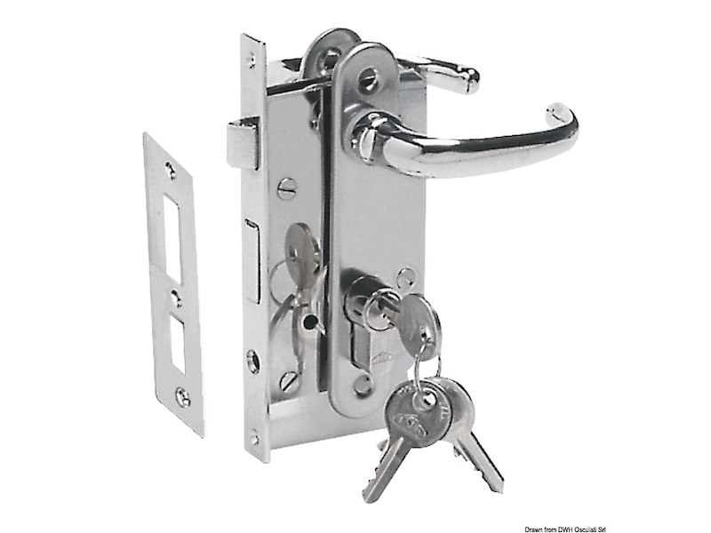 Serratura da incasso con cilindro di sicurezza