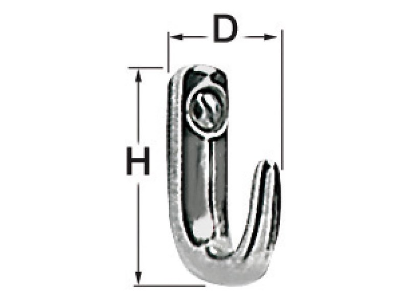 Gancio in fusione AISI 316