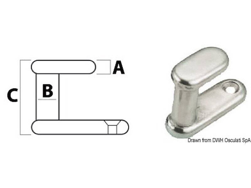 Appendino in acciaio inox 