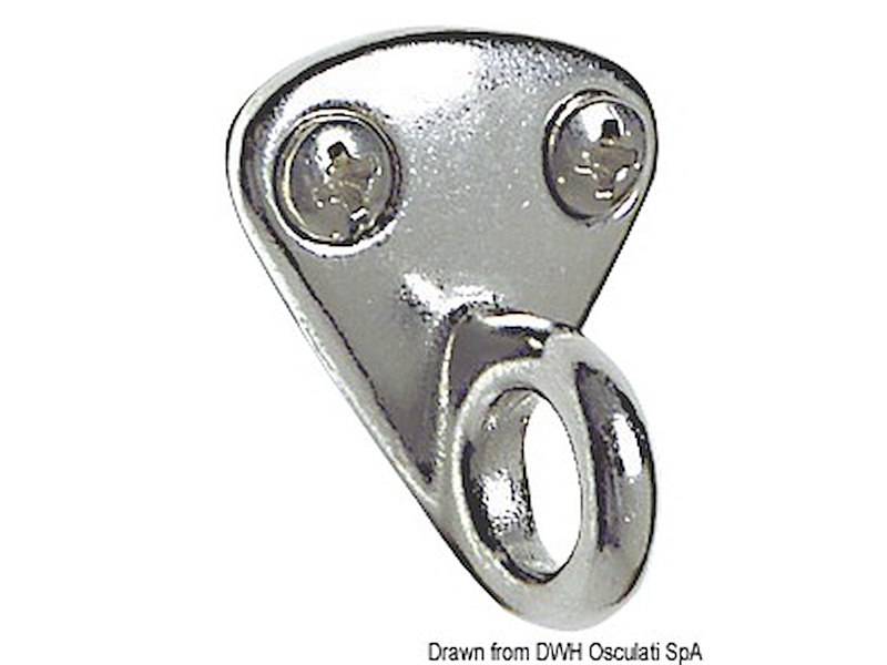 Piastrina inox 27x30 mm 