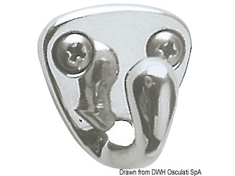 Gancio inox fuso 27x27 mm 