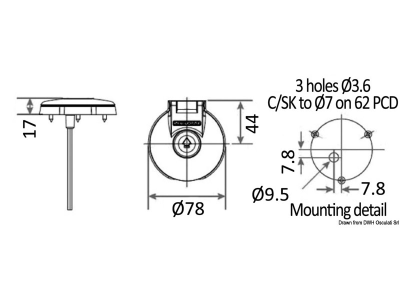 Pulsantiera Lewmar per salpa ancore 