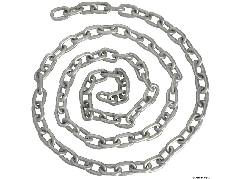 Catena calibrata zincata a fuoco