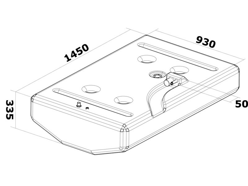 Serbatoio carburante benzina in polietilene reticolato