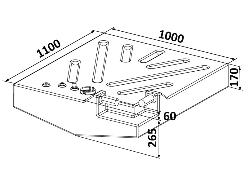 Serbatoio carburante benzina in polietilene reticolato