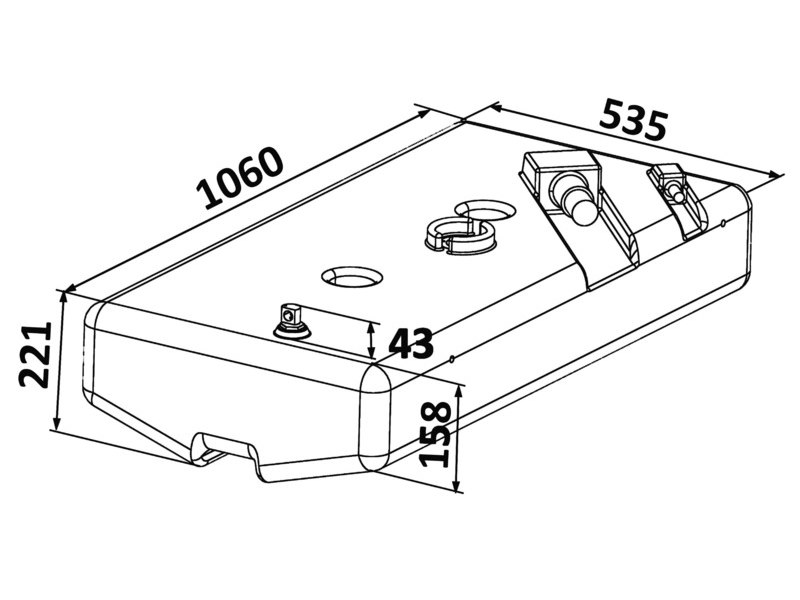 Serbatoio carburante benzina in polietilene reticolato
