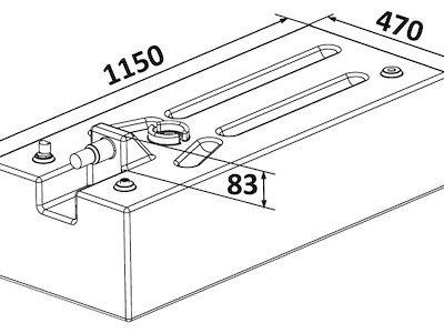 Serbatoio carburante benzina in polietilene reticolato