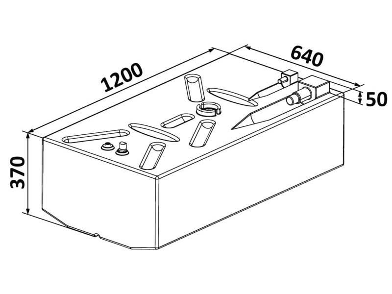 Serbatoio carburante benzina in polietilene reticolato