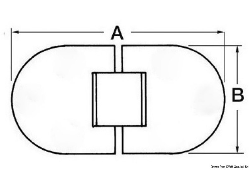 Cerniera a ribalta 2 mm