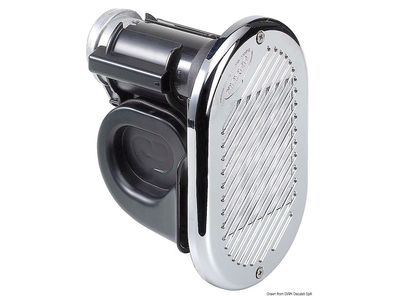 Tromba elettropneumatica HURRICANE con compressore inglobato nella tromba e mascherina