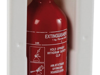 Vano portaestintori a scatto 