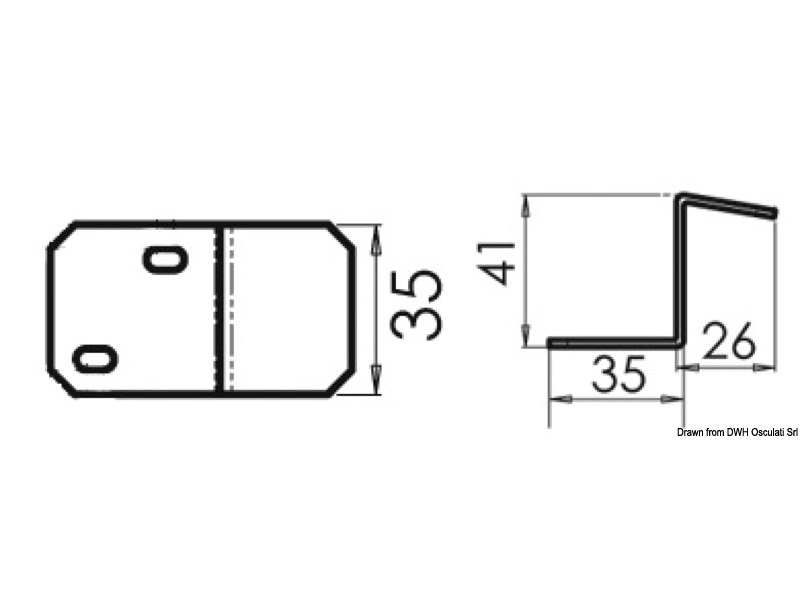 Staffa di fissaggio serbatoio 