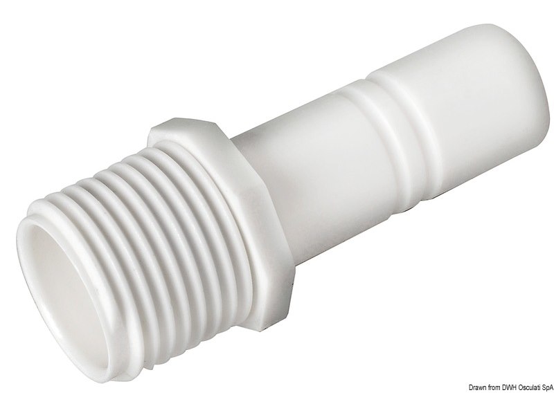 Raccordo cilindrico maschio + 1/2" BSP Whale 