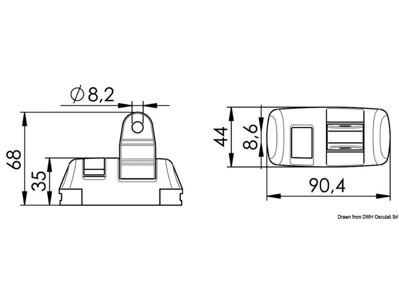 Sistema a rotaia con scorrevoli per capottina