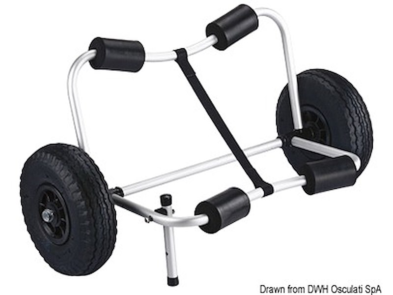 Carrellino pieghevole per kayak 