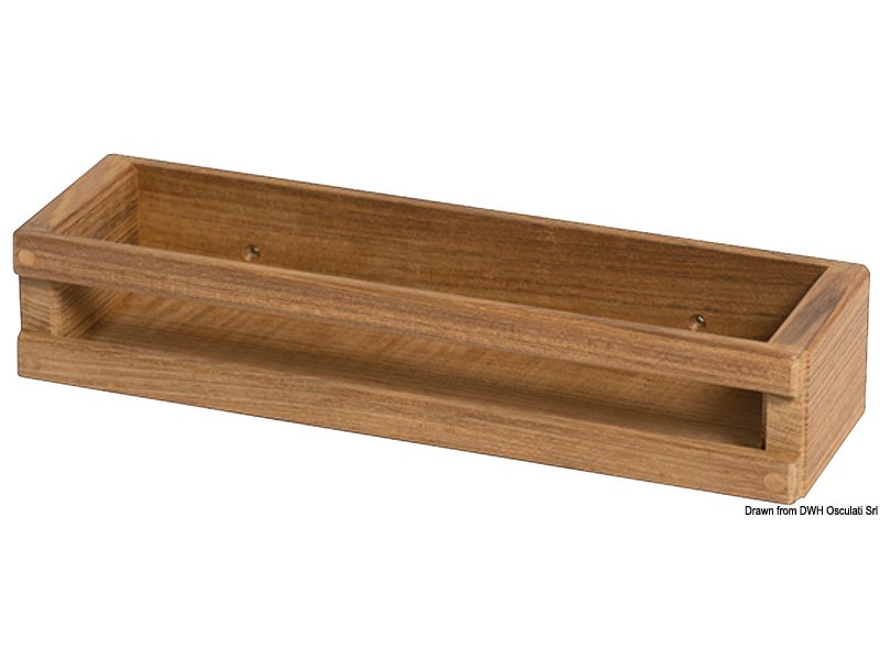 Contenitore in teak 290x83x55 mm 