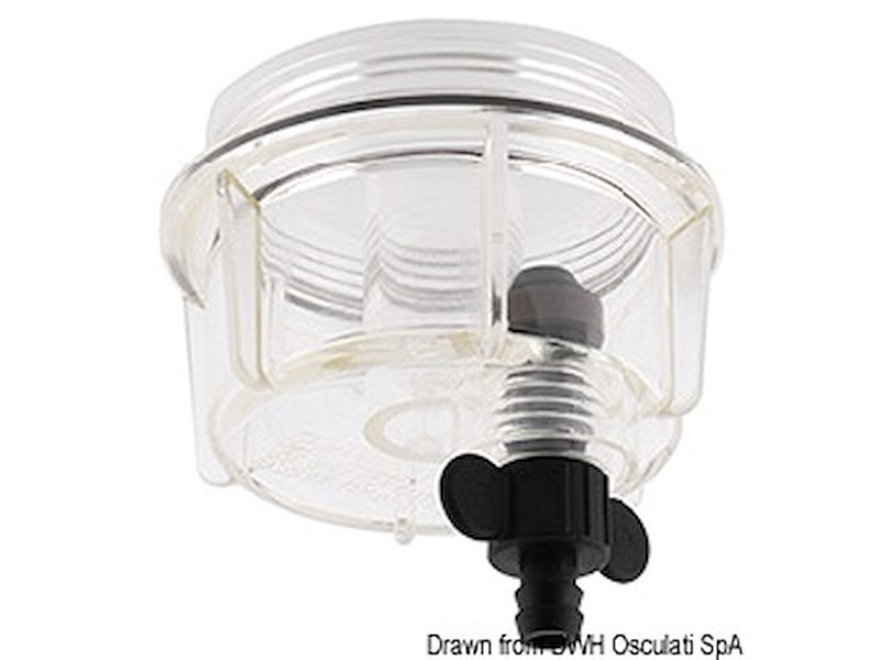 Filtro benzina + separatore acqua/carburante con cartuccia da 10 micron