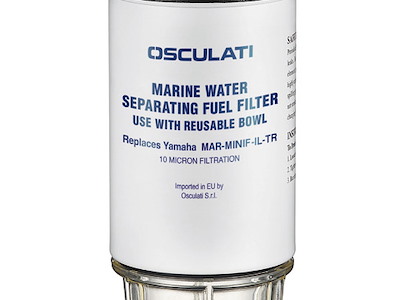 Filtro benzina + separatore acqua/carburante con cartuccia da 10 micron