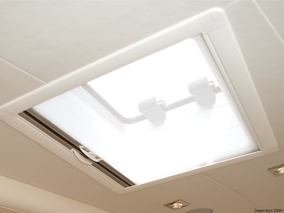 Tenda oscurante e zanzariera avvolgibili DOMETIC SkyScreen Roller Recessed – installate incassate e a filo celino