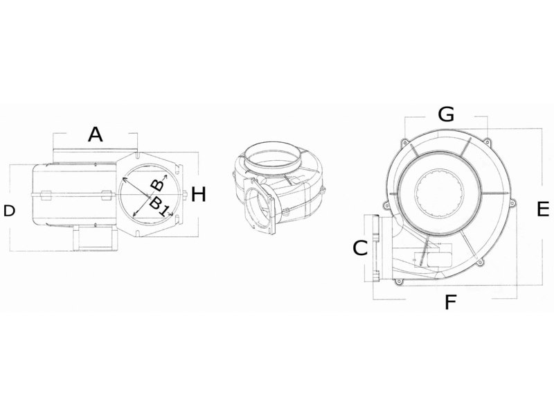 Aspiratore centrifugo per fissaggio a parete, omologato RINA