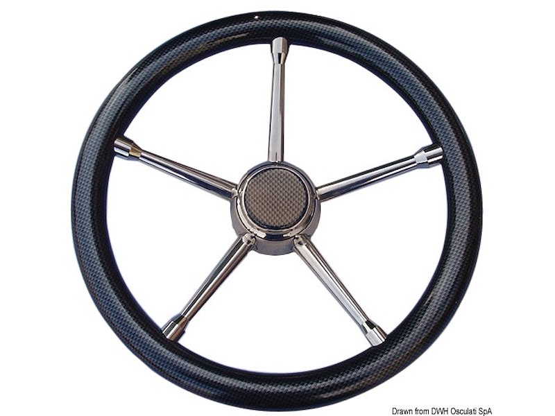 Volante con razze in Acciaio Inox