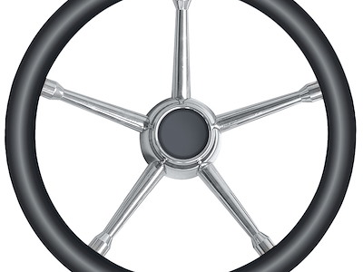 Volante con razze in Acciaio Inox