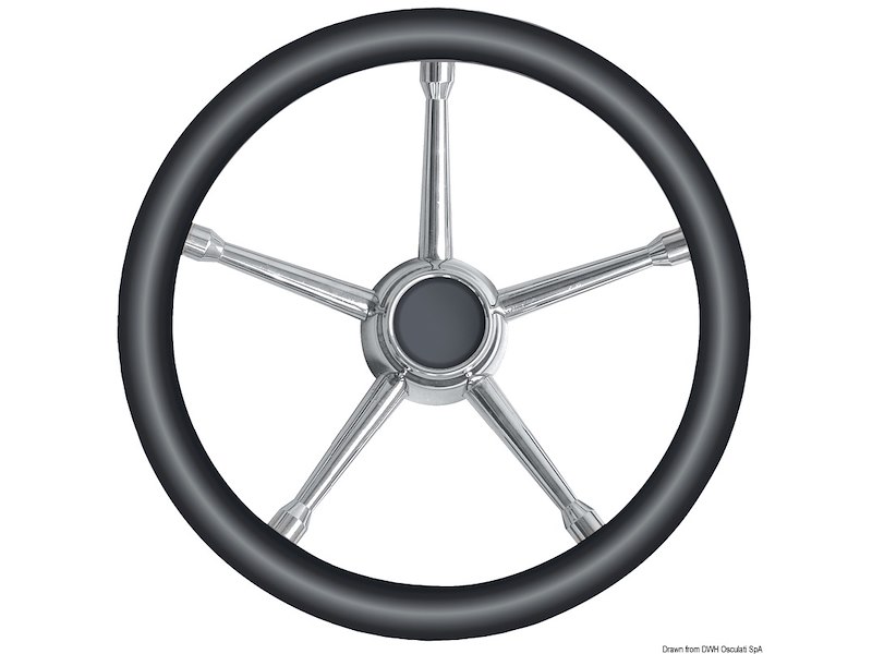 Volante con razze in Acciaio Inox