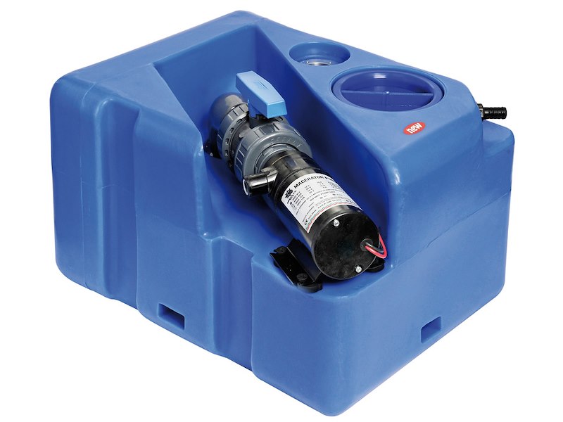 Serbatoio acque nere con maceratore orizzontale