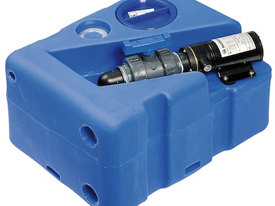 Serbatoio acque nere con maceratore orizzontale