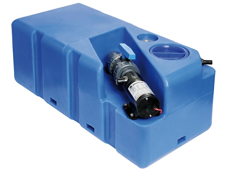 Serbatoio acque nere con maceratore orizzontale