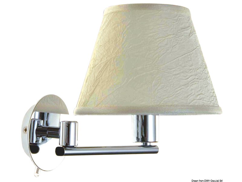 Applique snodata Maia ottone cromato 