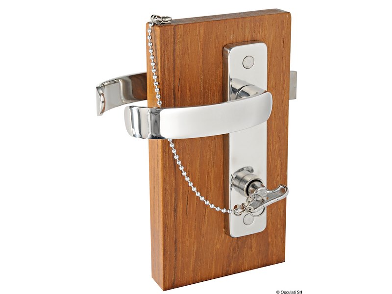 Con blocco dall'interno e sblocco di emergenza dall'esterno (per WC e cabine)