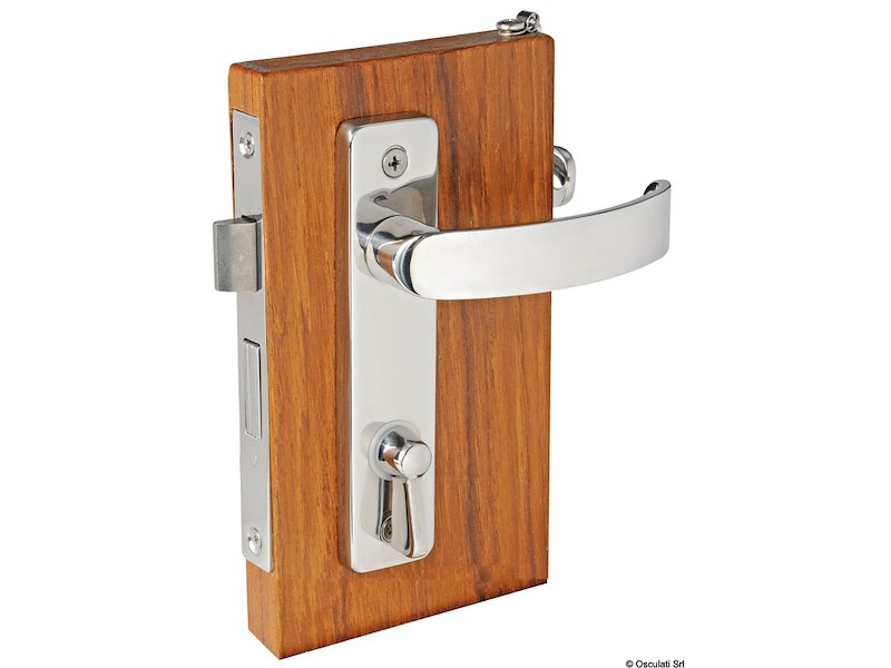Con blocco dall'interno e sblocco di emergenza dall'esterno (per WC e cabine)