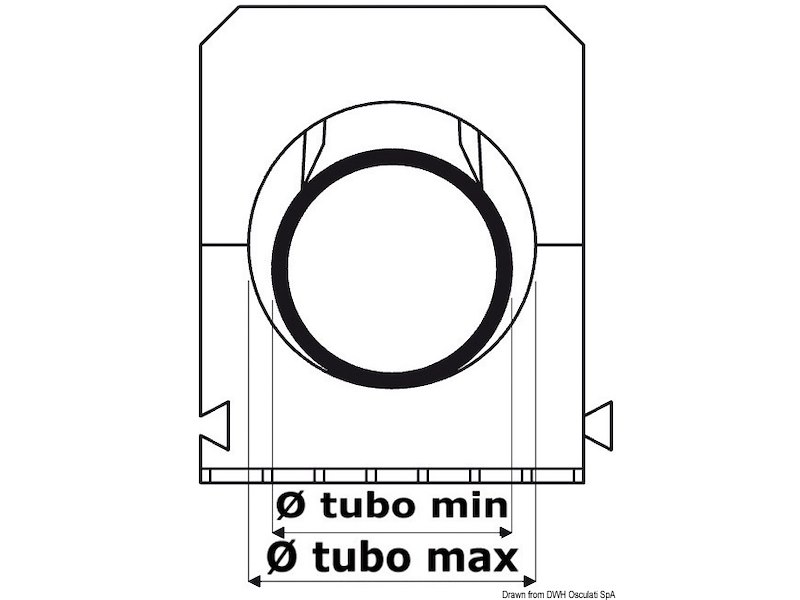 Fascetta per fissaggio tubi e cavi