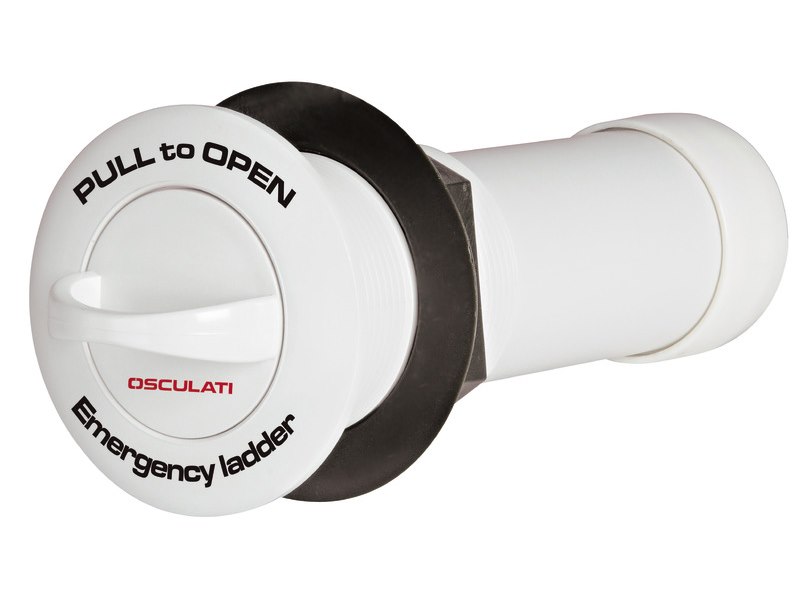 Scaletta di emergenza ad incasso a 3 gradini