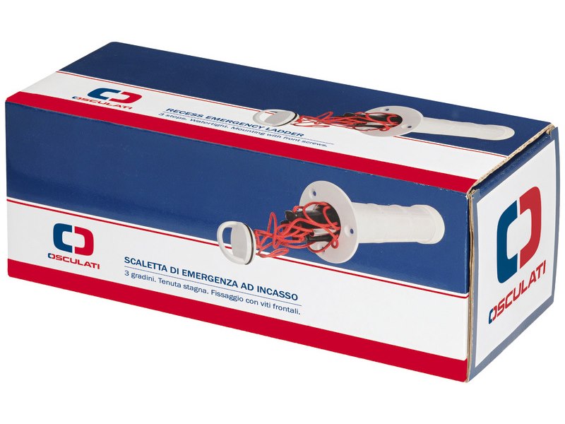 Scaletta di emergenza ad incasso a 3 gradini