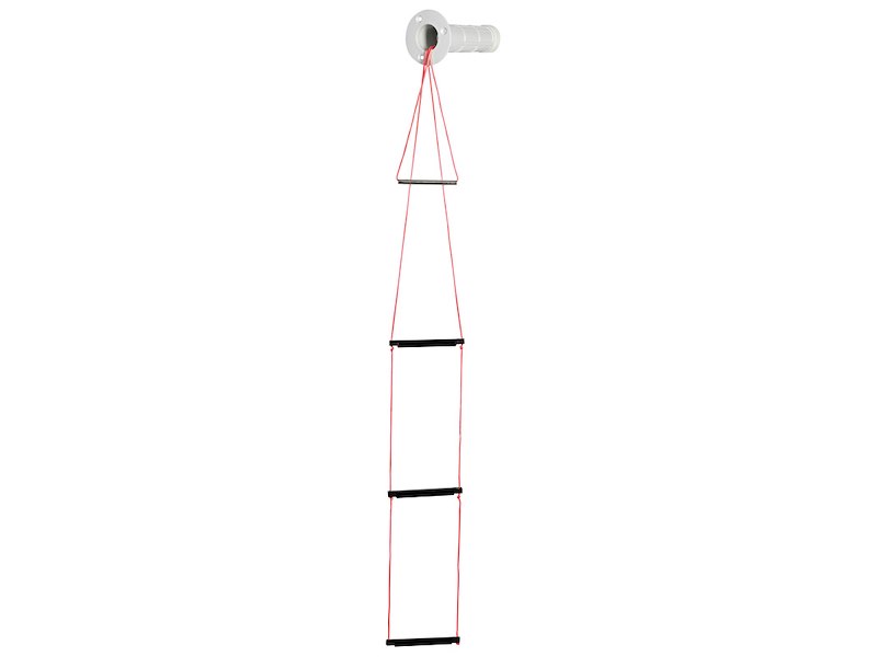 Scaletta di emergenza ad incasso a 3 gradini