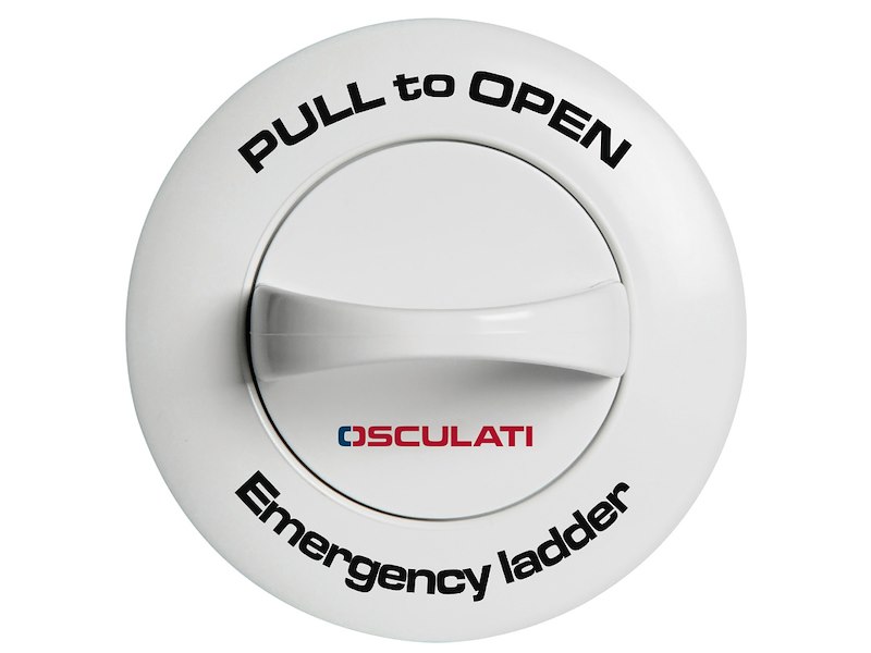 Scaletta di emergenza ad incasso a 3 gradini