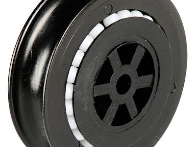 Puleggia in Nylon montata su sfere in Delrin®