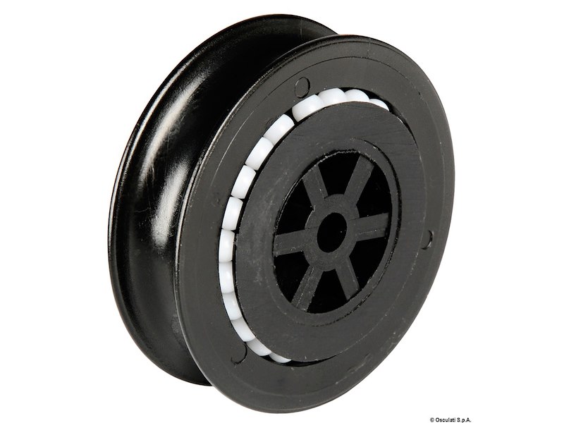 Puleggia in Nylon montata su sfere in Delrin®