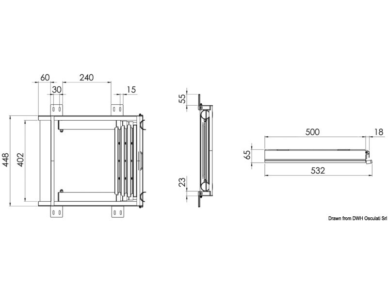 Scaletta con slitta Top Line 