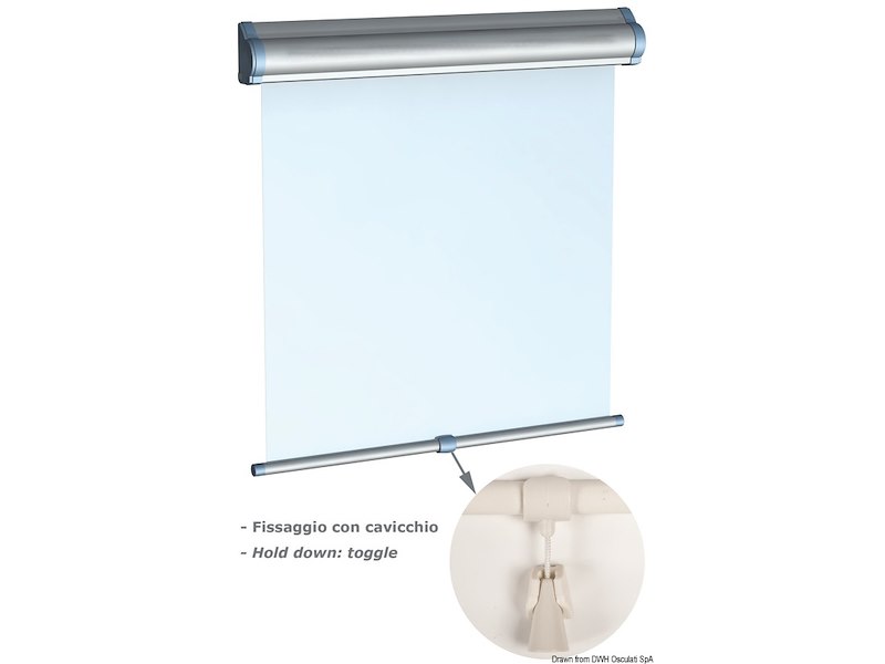 Tenda avvolgibile a rullo DOMETIC Skyshade Hatchshade 750 per boccaporti e finestre