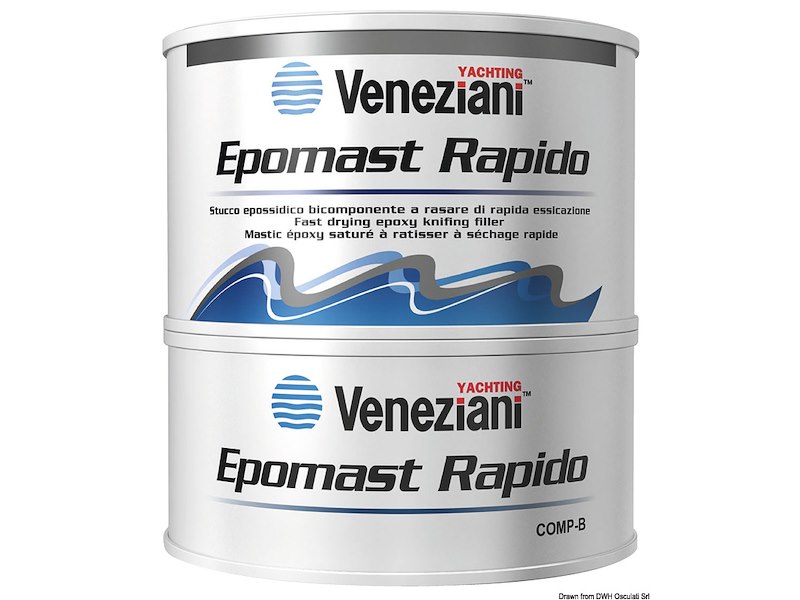 Stucco bicomp. Epomast Rapido bianco 0,50 l 